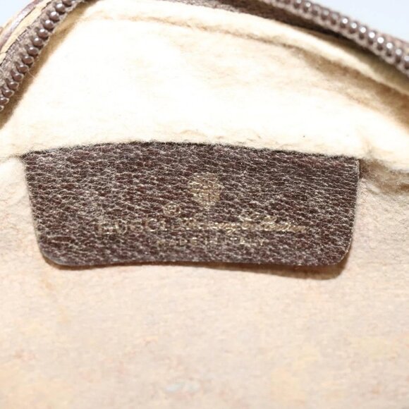 GUCCI GG Supreme Web Sherry Line Shoulder Bag PVC Beige - Picture 9 of 16